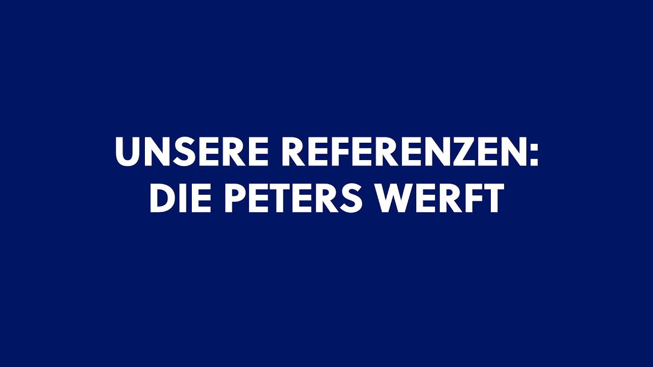 Propulsion Engineering - Unsere Referenzen: Die »Peters Werft«