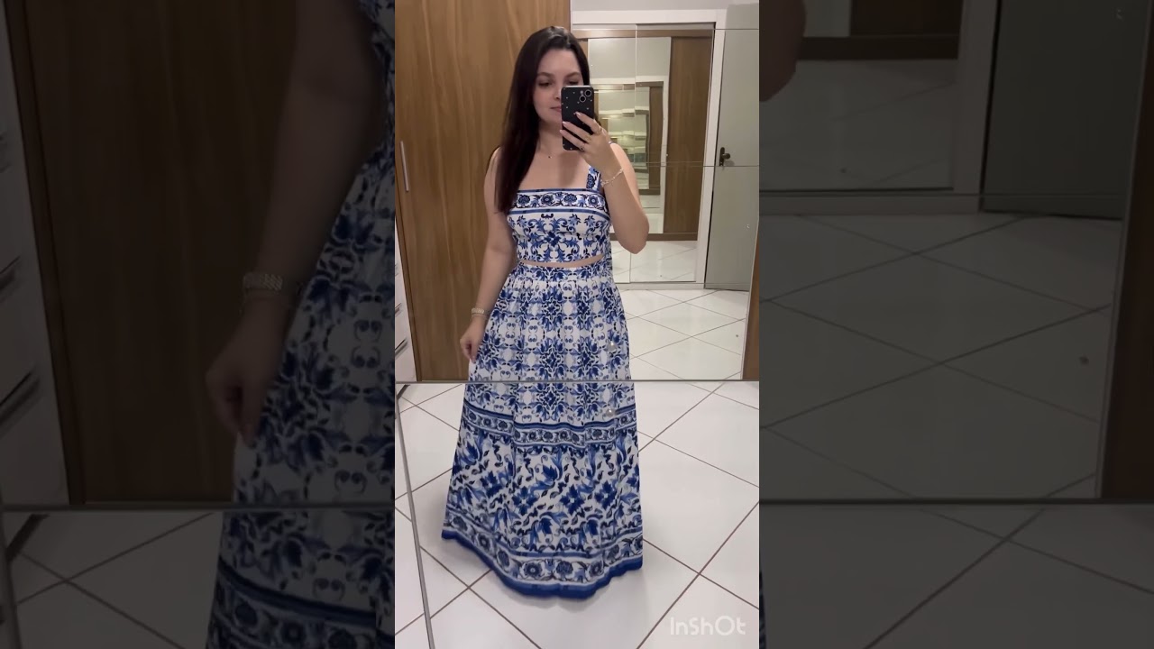 Provando roupas estilo farm #farm #shein #roupas #vestidos