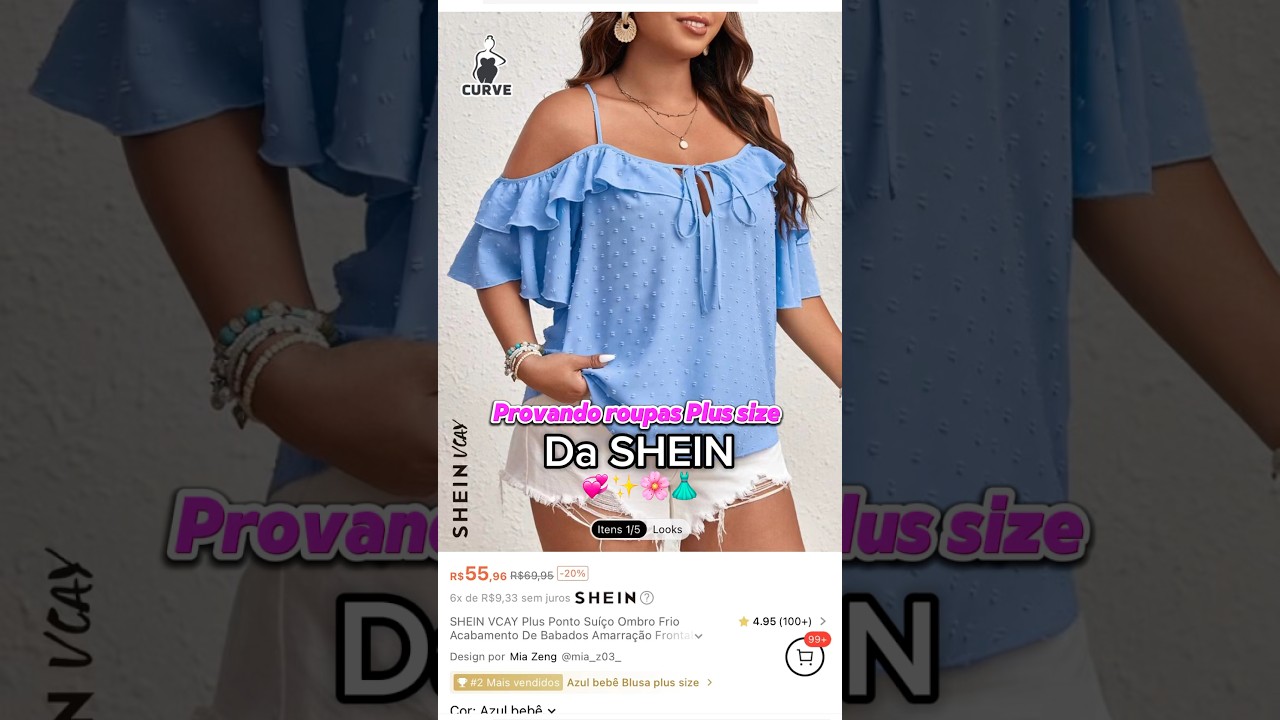Provando roupas plus size SHEIN 💞✨ #sheinforall #loveshein  #saveinstyle #sheinxchallenge2024