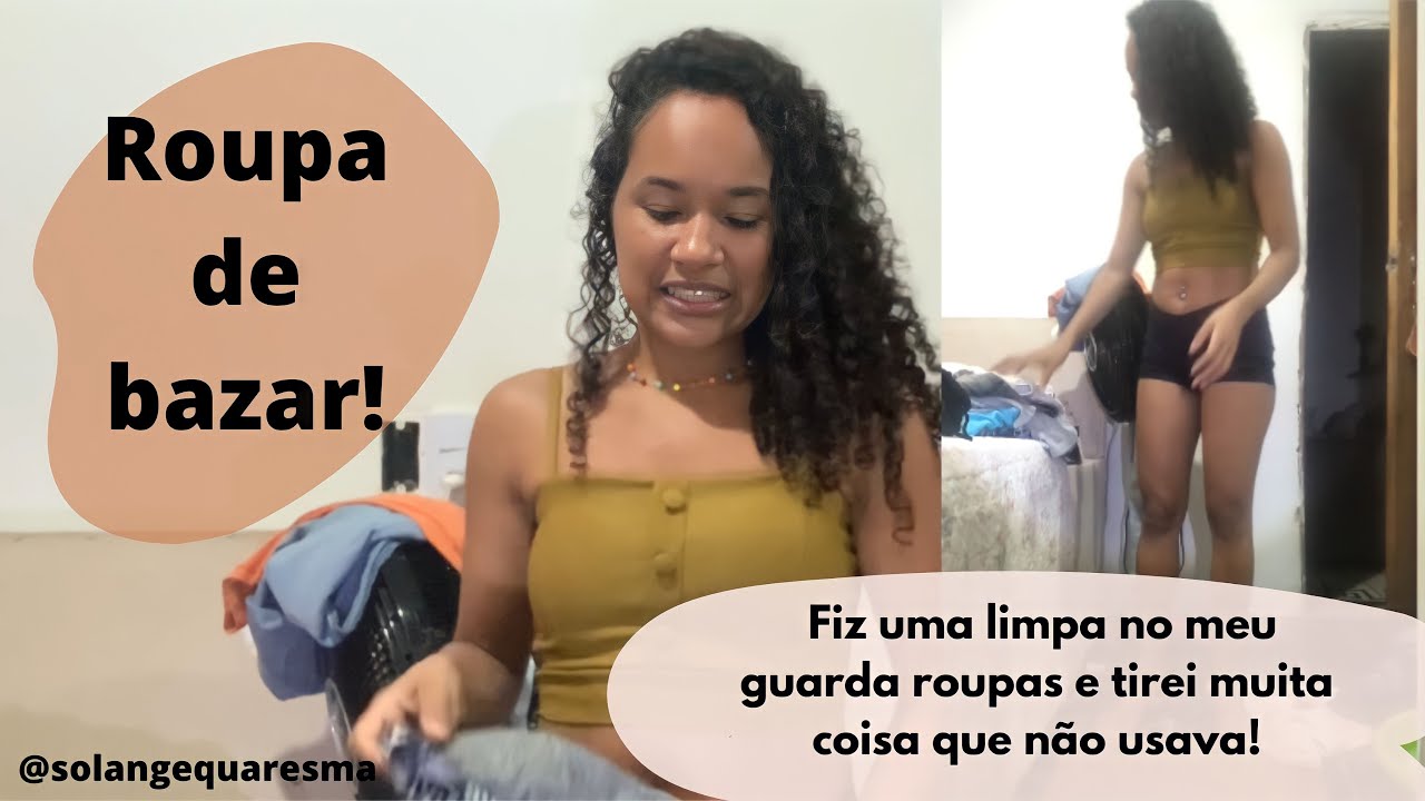 Provando roupas que não uso mais!