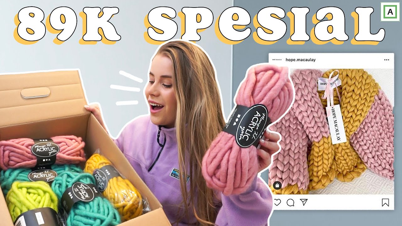 Prøver Å Lage DrømmeJakka Med MEGAGARN! *3 forsøk hehe*