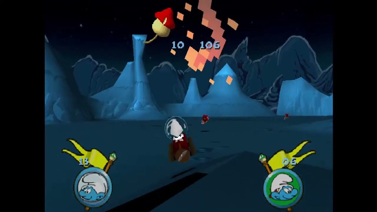 [PS1] Smurf Racer! - Flag Race With Astro