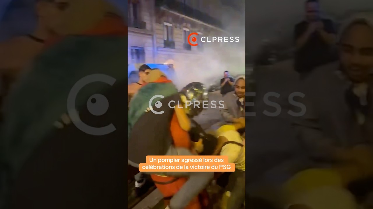 PSG : un pompier agressé sur les Champs-Elysées après la victoire en finale #PSGINT