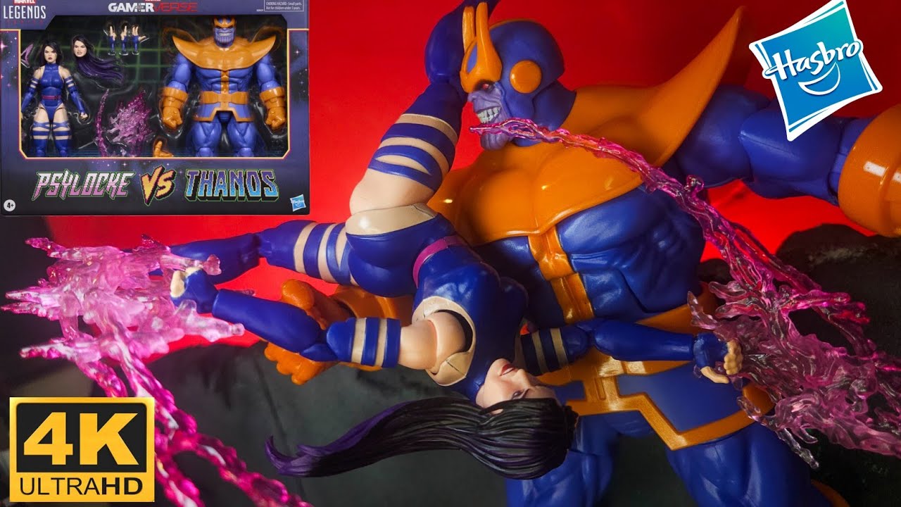 Psylocke & Titan accessory Marvel Legends Gamerverse Psylocke VS Thanos 2 pack Target Exclusive