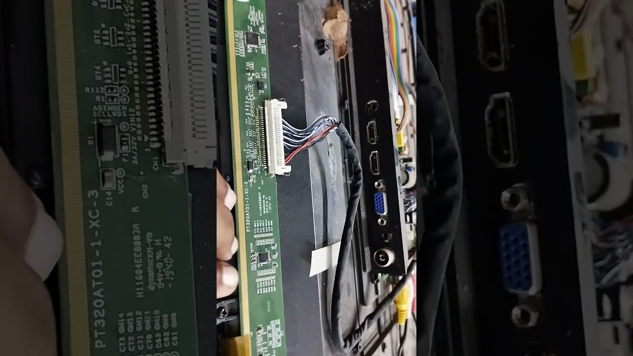 PT320AT01-1-XC-3 no display problem repair# panel voltage ok no display repair# graphics no working