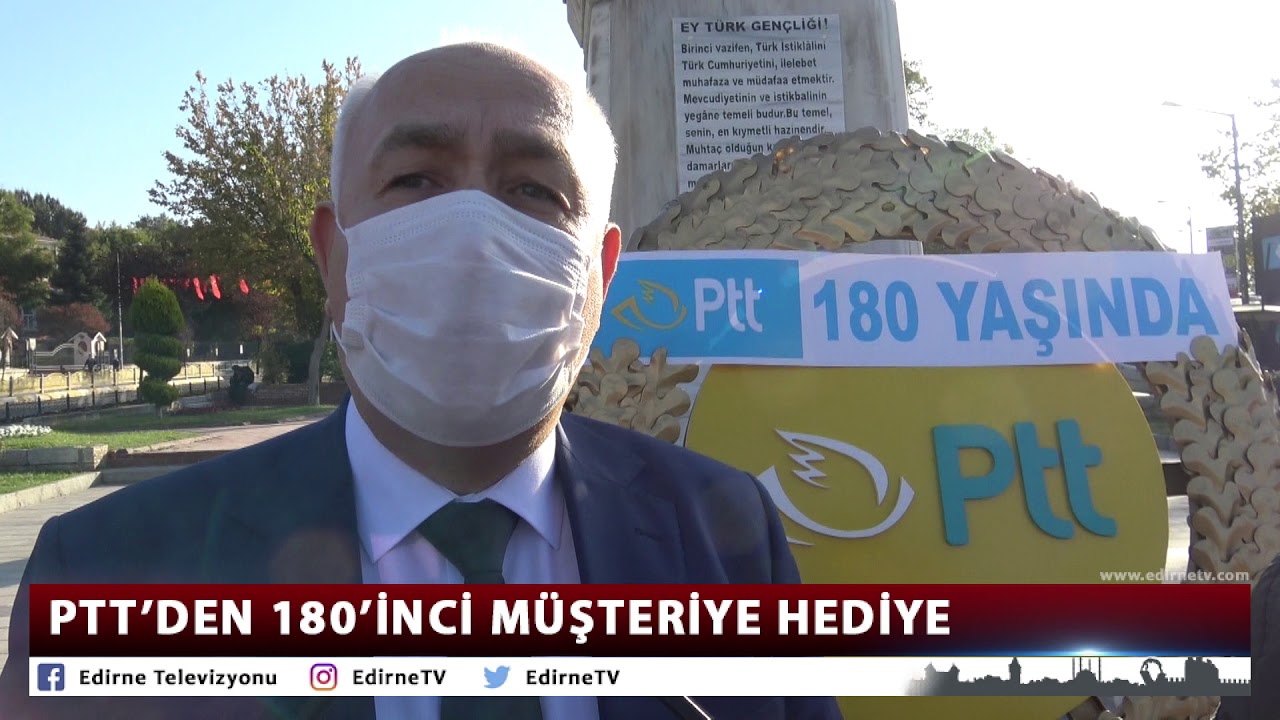 PTT'DEN 180'İNCİ MÜŞTERİYE HEDİYE