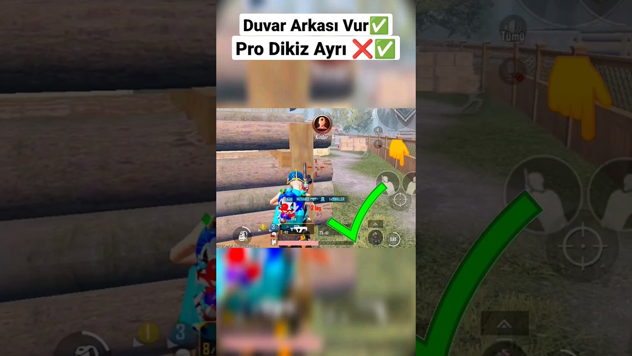 Pubg Mobile Duvar arkası vurma Taktiği İzle #shorts #salimkaplan