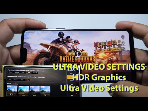 PUBG the new HDR mode + Ultra graphics ONEPLUS 6 gameplay