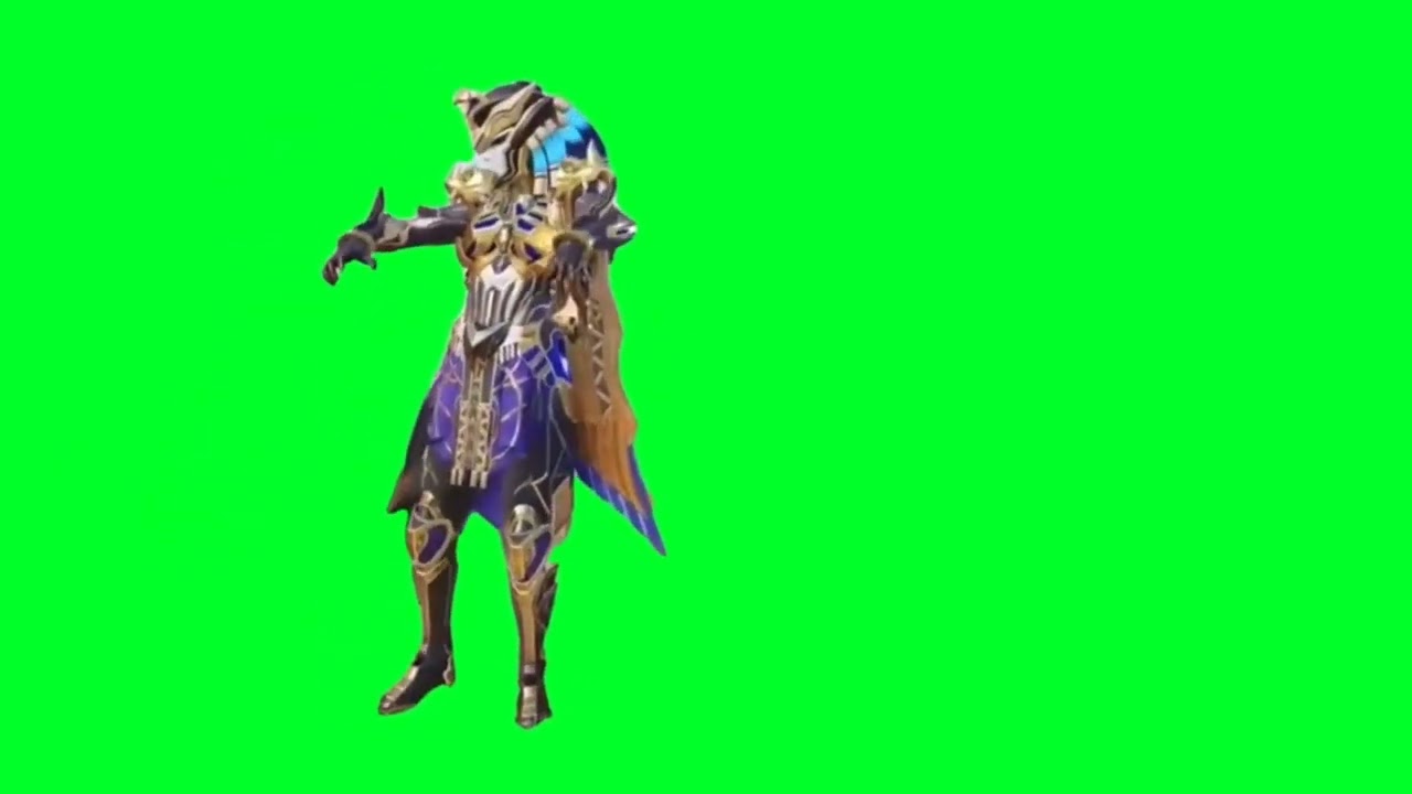 pubg x suit green screen video