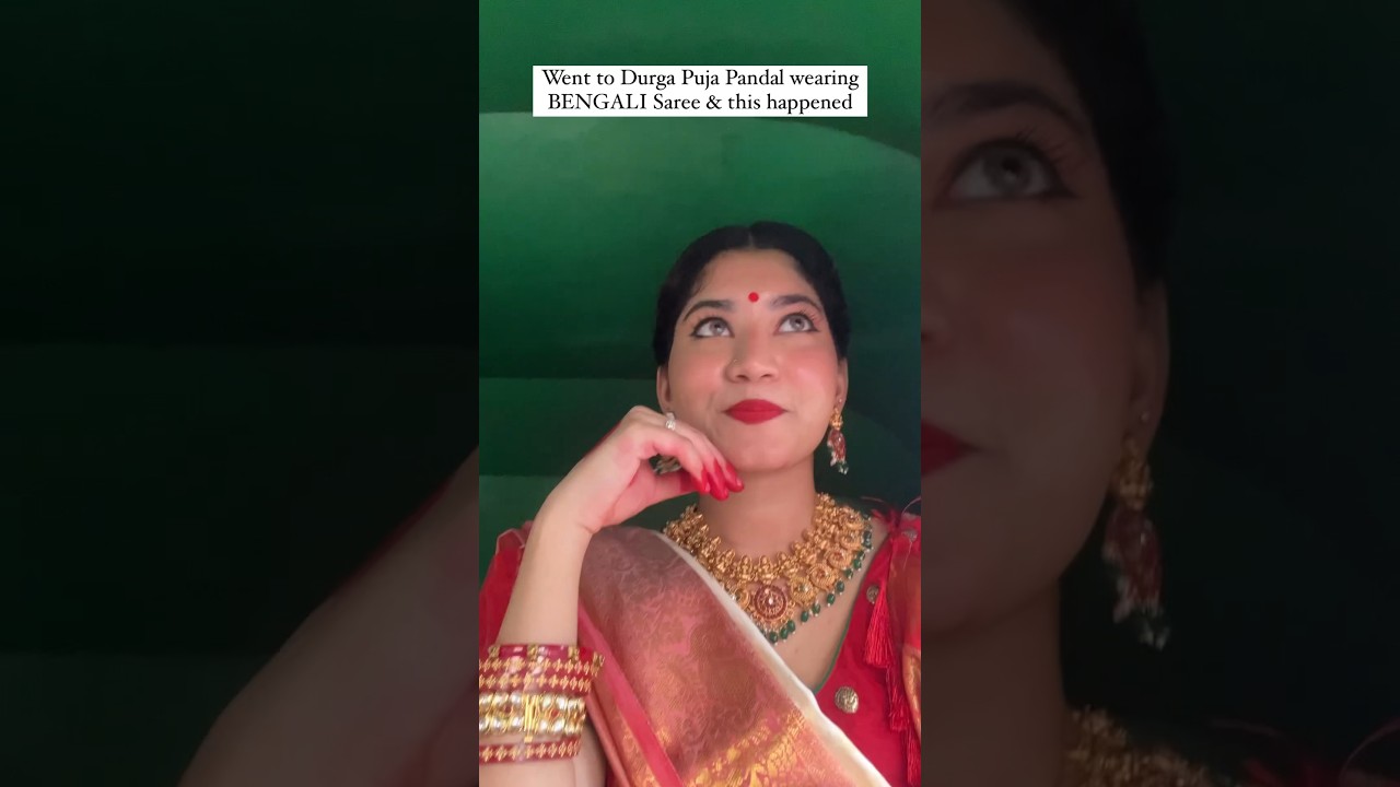 Public Reaction when I wore Bengali Saree