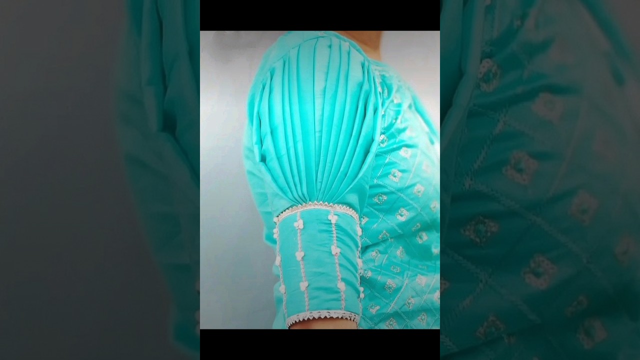 Puff sleeves blouse design 🔥😍 #shorts #puffsleevedesign #sleevesdesign
