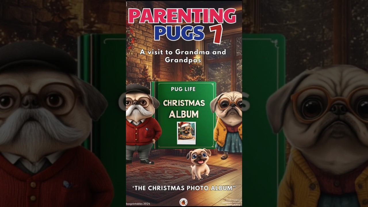 PUG LIFE 'Pug Parenting 7' -'Pugs shock grandparents with festive photo album surprises! 🎄😮