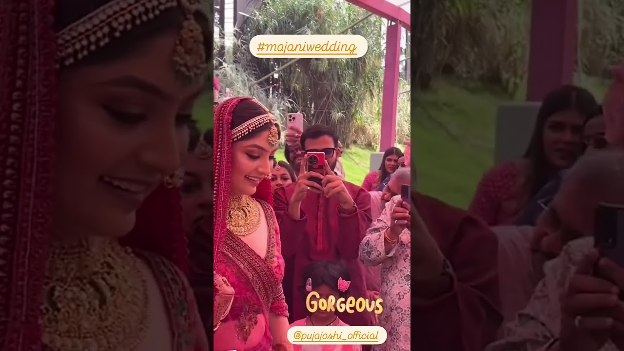 Puja Joshi Wedding Look 😍❤ | Malhar Thakar Puja Joshi Wedding
