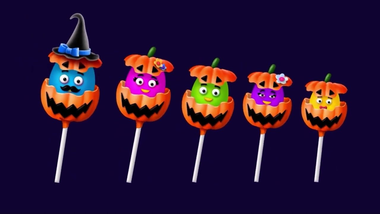 Pumpkin/Jack-o’-lantern Cake Pop/Lolly Cake/Gâteau Pop Finger Family (Reuploaded)