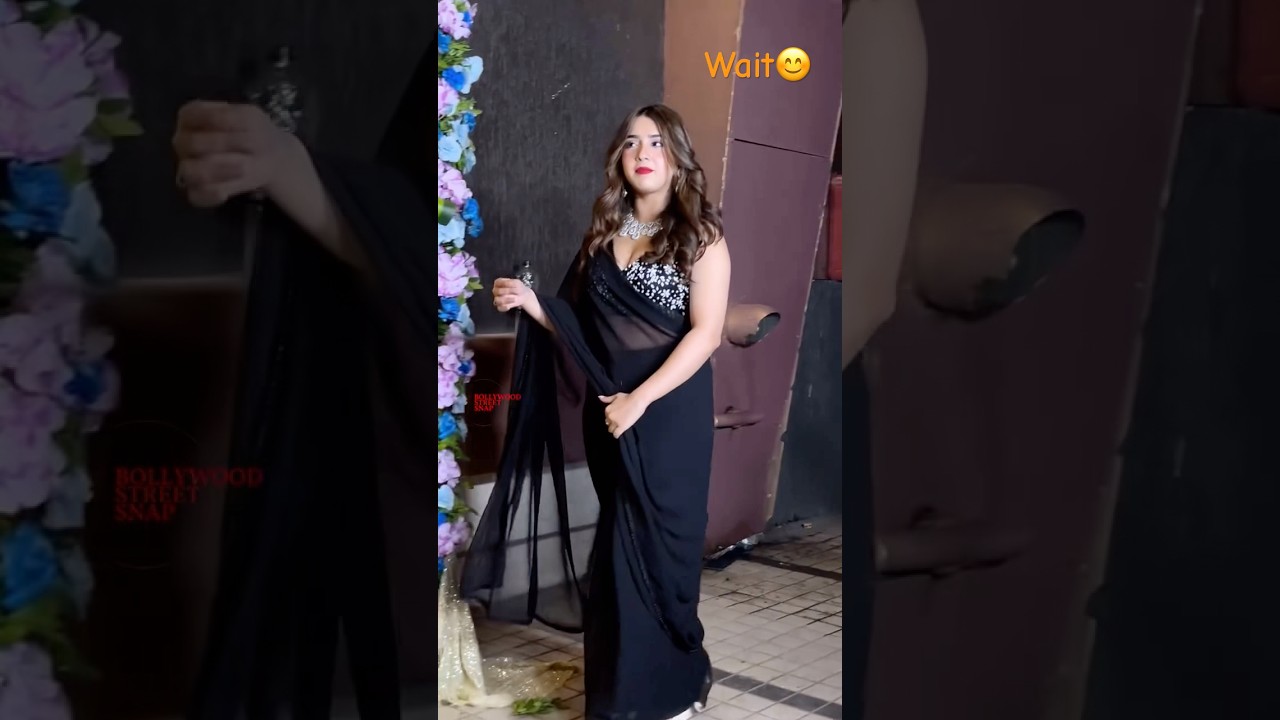 punjabi romantic reels Roshni Walia slaying the pre-Diwali bash in a gorgeous black saree