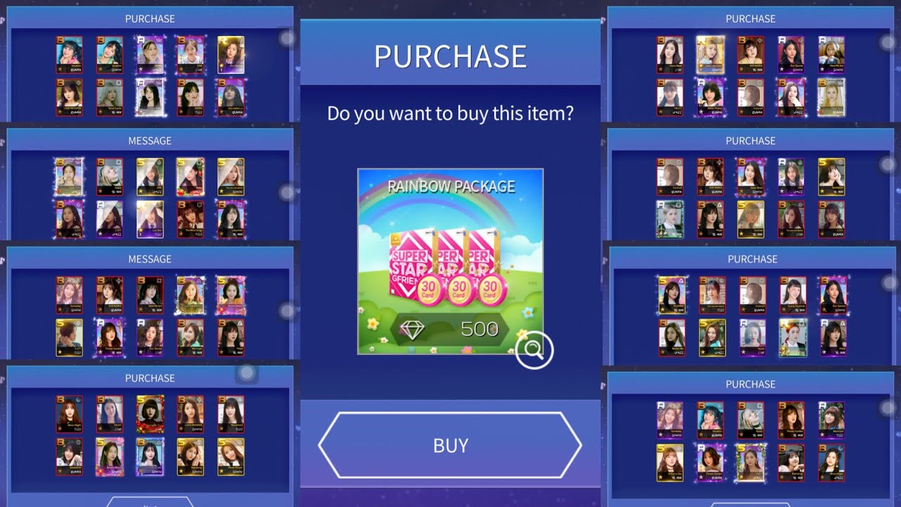 Purchasing Rainbow package and collecting missing LE card of GFriend✨🌟🌈🌈