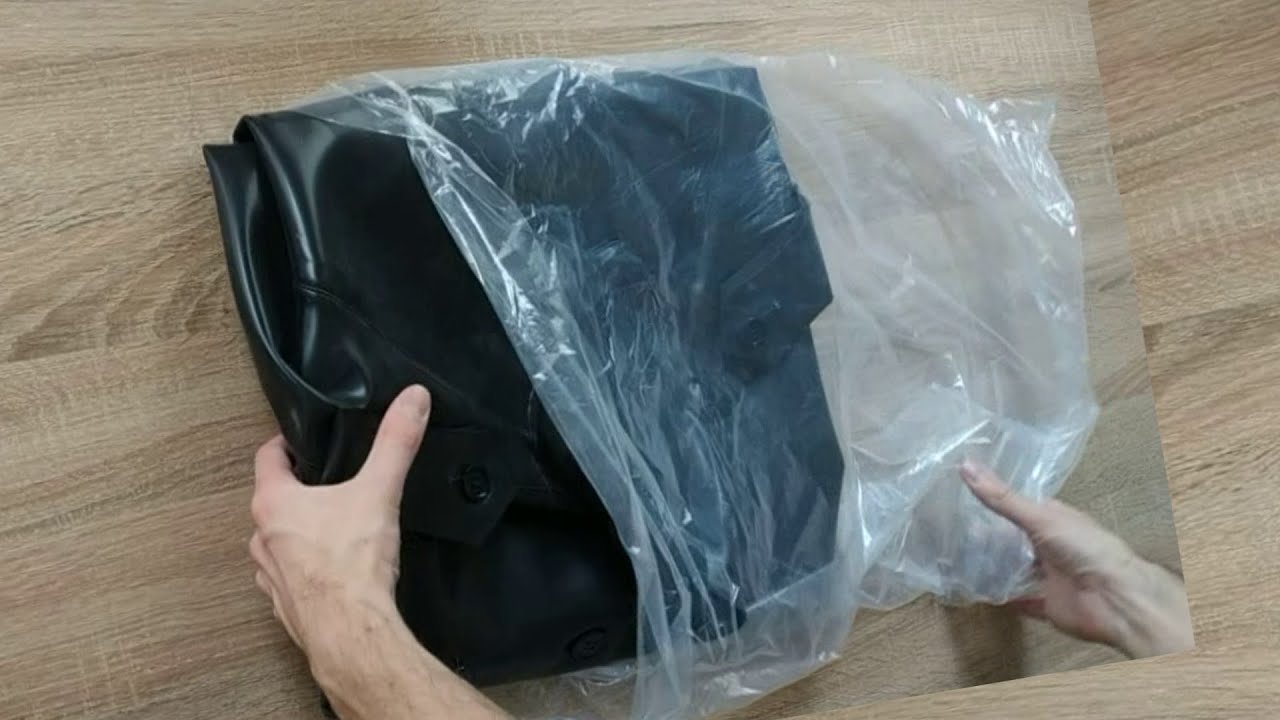 Pure latex mackintosh coat unboxing