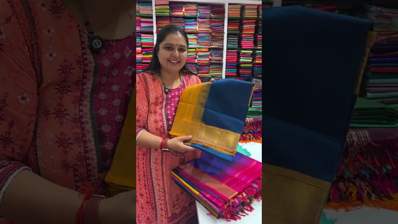 Pure silk by cotton saree watch now | Preity’s Silks | 6363247858 | 16-05-2025 😍😍‼️‼️
