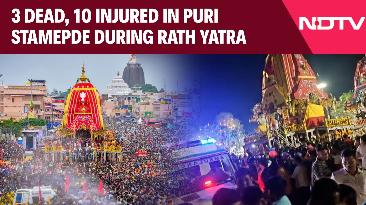 Puri Stampede | 3 Dead, 10 Injured In Stampede During Jagannath Rath Yatra In Odisha's Puri