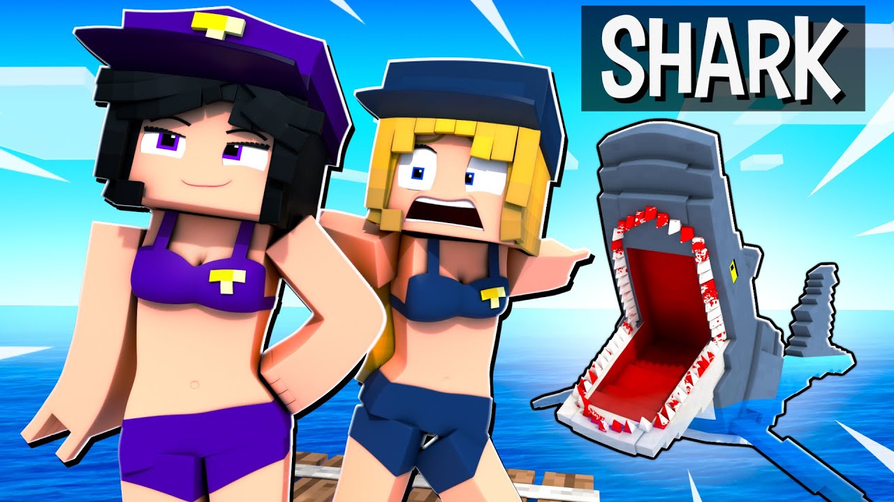 PURPLE GIRL'S SHARK ATTACK! 💦