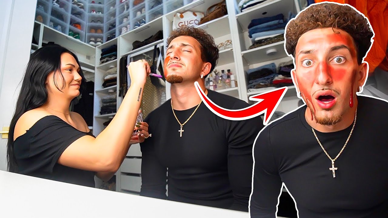 PUTTING MY PERIOD ON MY HUSBANDS FACE!! *HE FREAKED OUT*