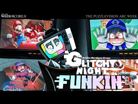 PUZZLEVISION ARC WEEK - GLITCHY NIGHT FUNKIN V2.5 GAMEPLAY