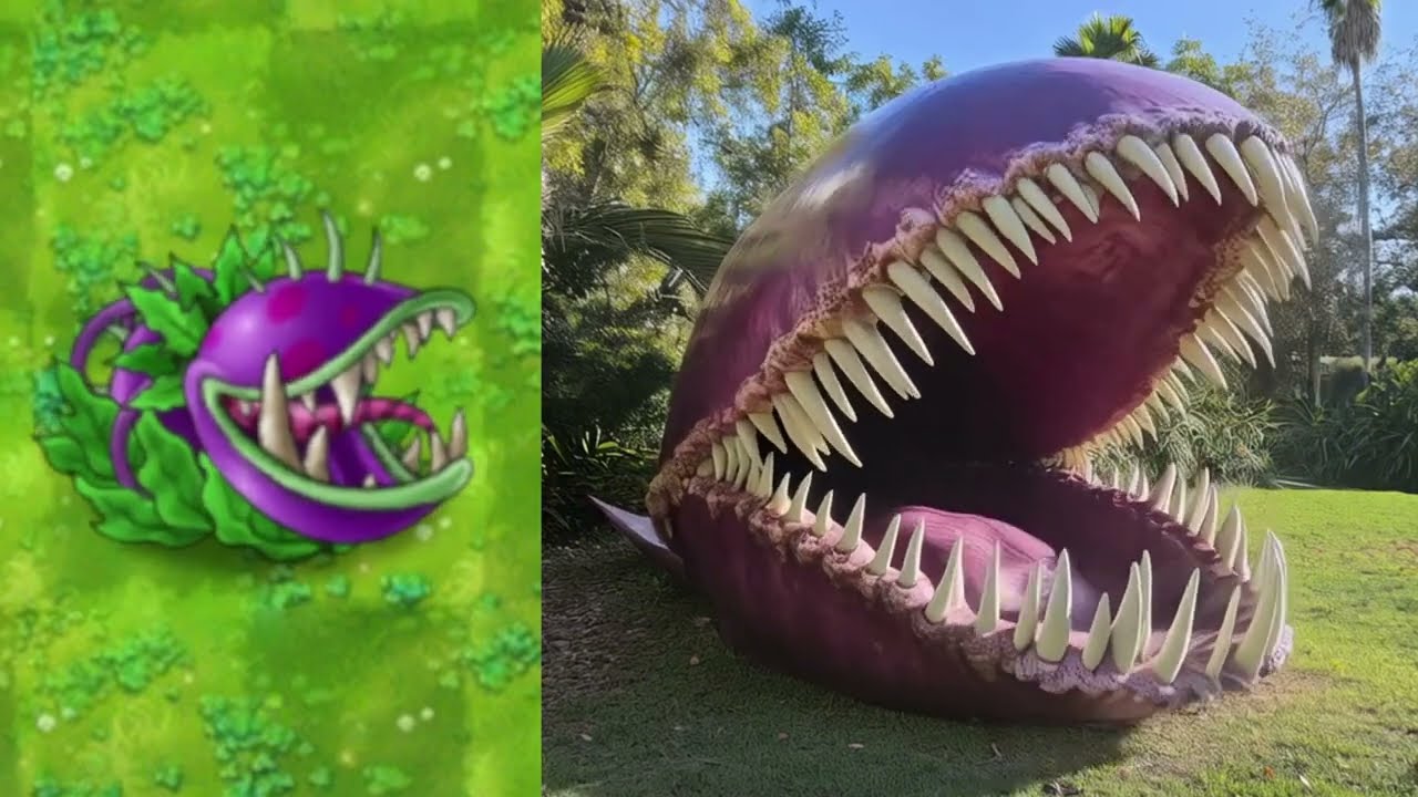 PVZ Plants In Real Life