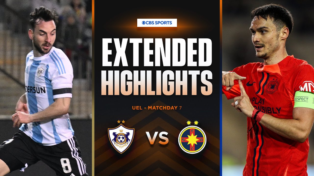 Qarabağ FK vs. FCSB: Extended Highlights | UEL League Phase MD 7 | CBS Sports Golazo