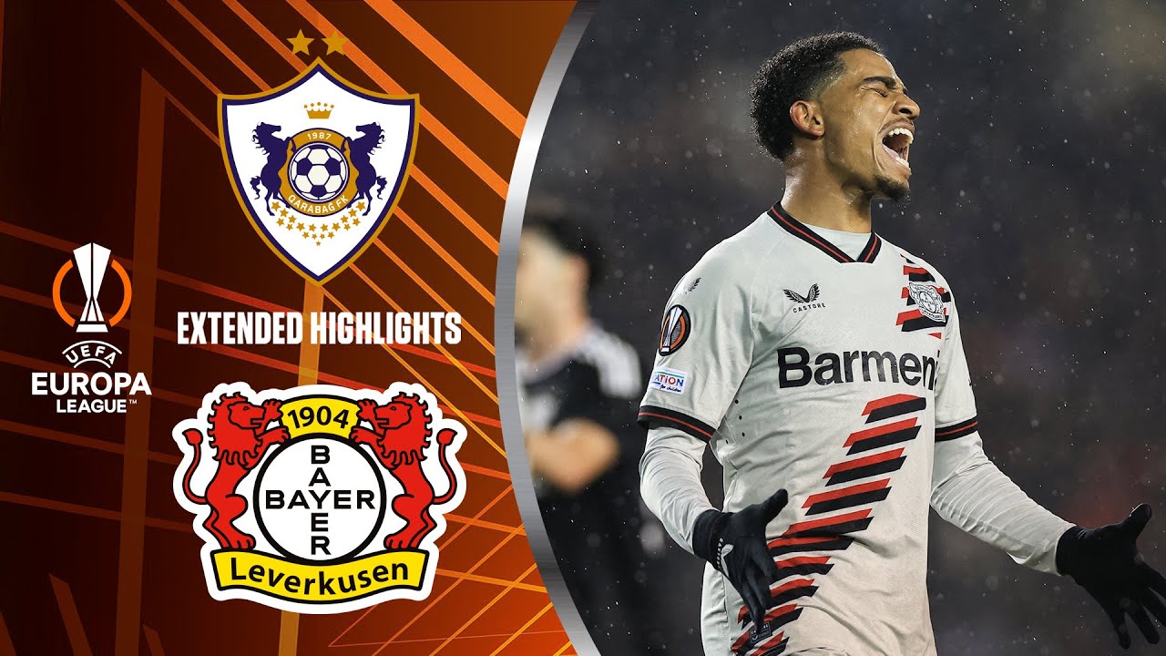 Qarabağ vs. Leverkusen: Extended Highlights | UEL Round of 16 1st Leg | CBS Sports Golazo
