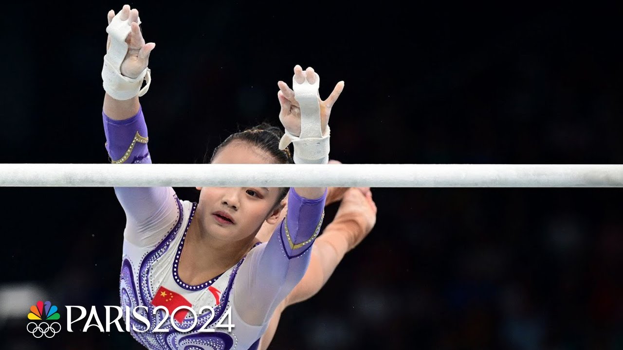 Qiu Qiyuan delivers BIG-TIME bar routine to take silver for China | Paris Olympics | NBC Sports