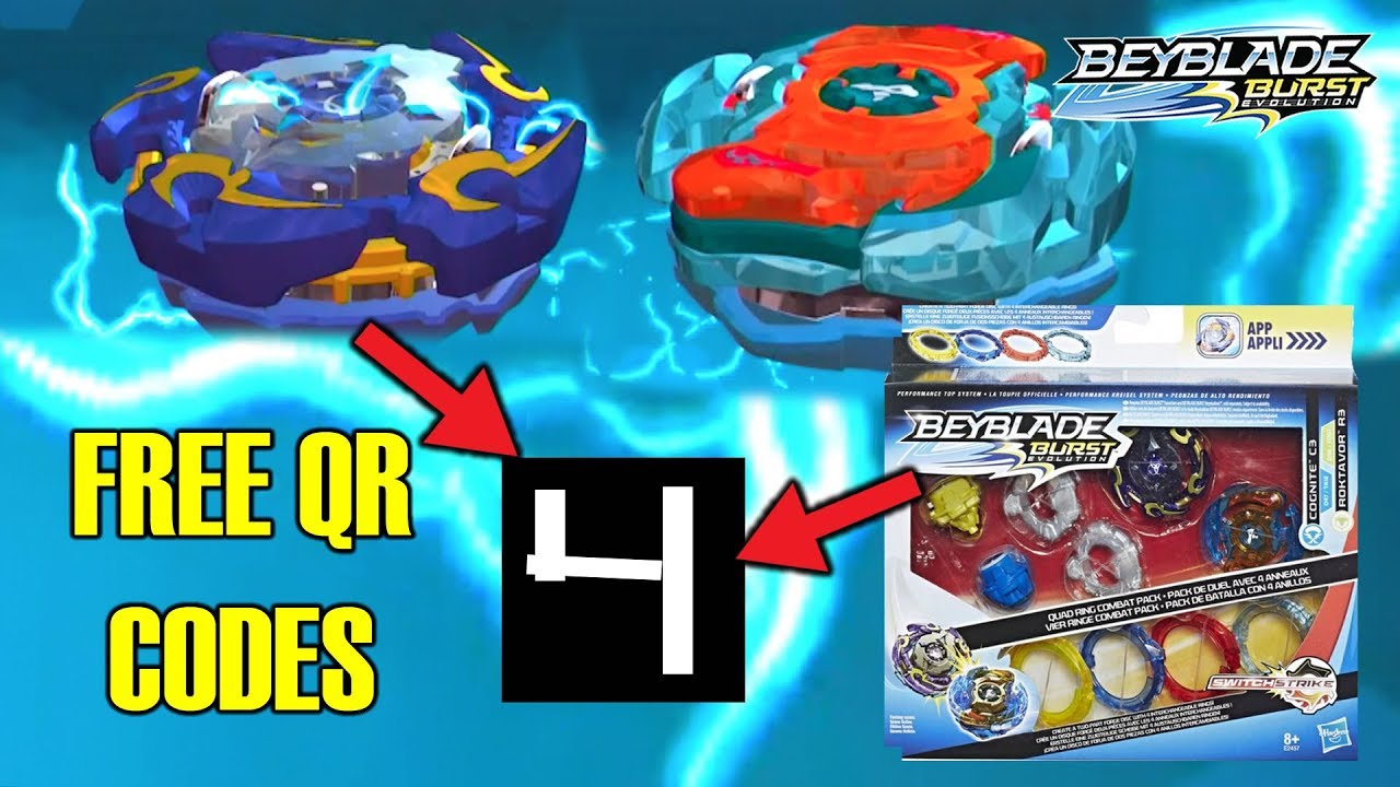 QUAD RING 2-PACK FREE QR CODES! BEYBLADE BURST EVOLUTION APP!