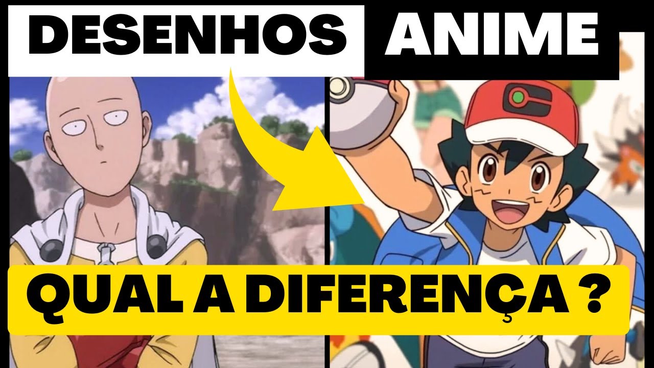 QUAL A DIFERENÇA DE ANIMES PARA DESENHOS EM 2 MINUTOS