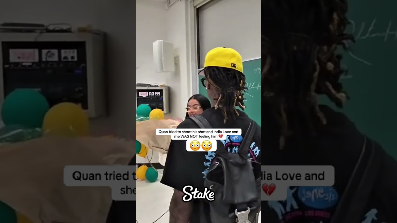 Quan tried to shoot his shot and India Love and she WAS NOT feeling it #indialove #quan