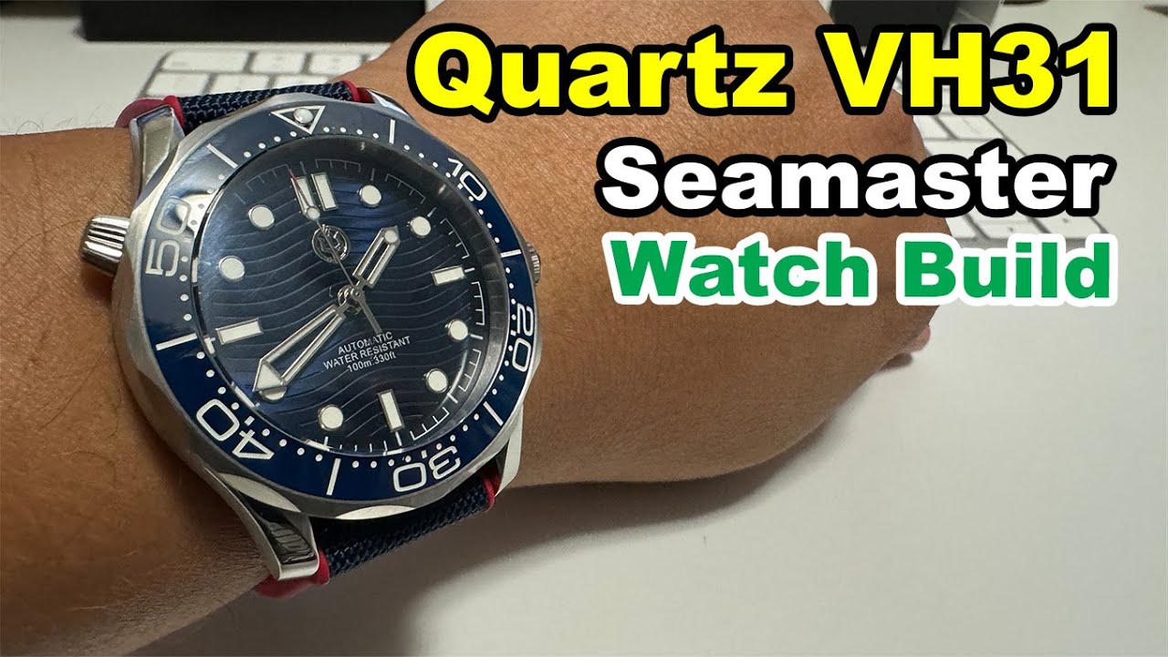 Quartz Seamaster Watch Build with Seiko VH31 movement