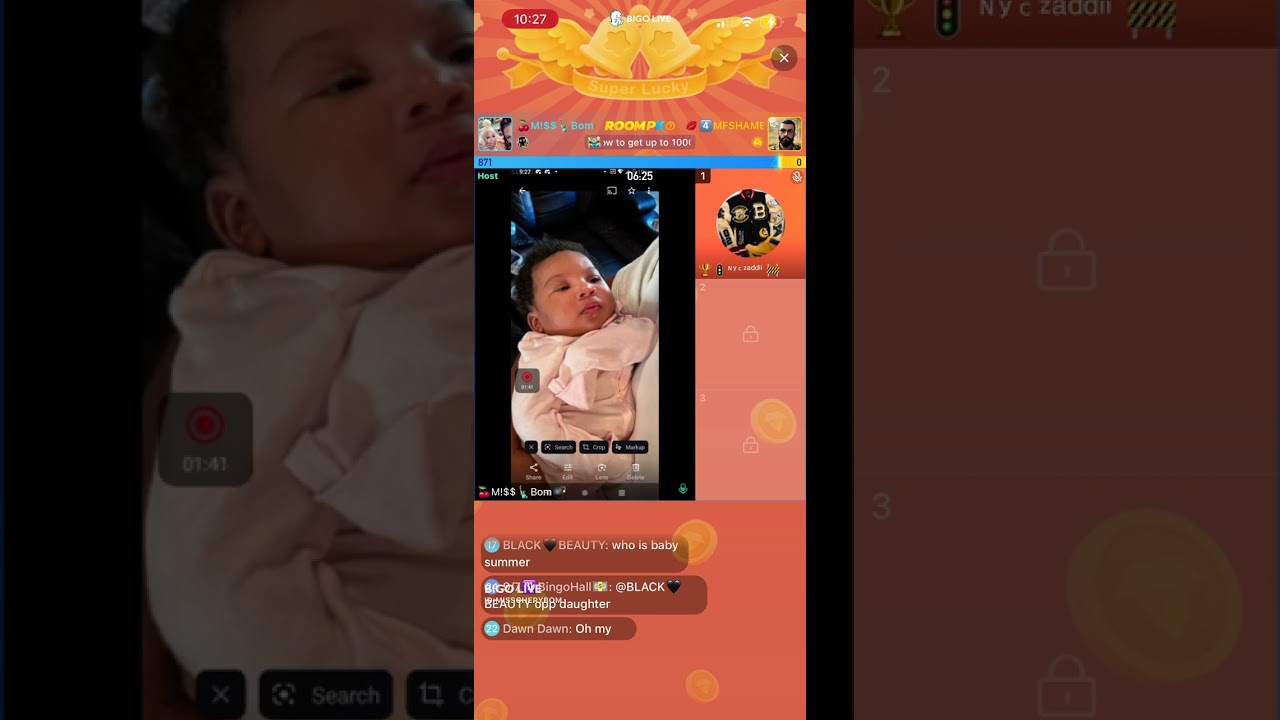 QUEEN OPPS DAUGHTER SUMMER IS REVEALED ON MISS CHERY BOMBS LIVE #bigo #bigotv