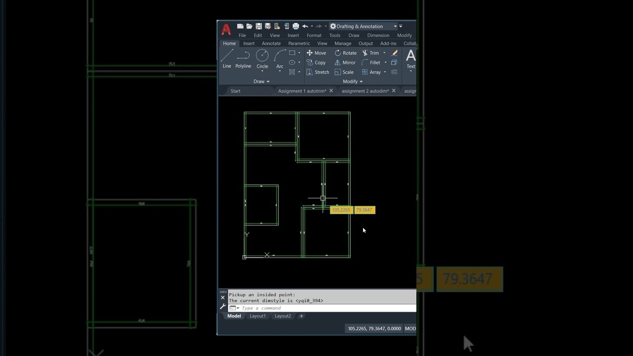 ✅Quick Dimension in AutoCAD #shorts #new #viral