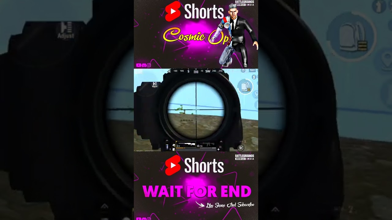 Quick Headshot 🤯 || Pubg lite awm headshot video || Pubg lite awm status|| @CosmicOp12  #shorts