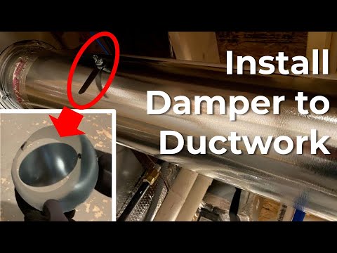 [Quick How-to] Install Damper for Easy DIY HVAC Ductwork