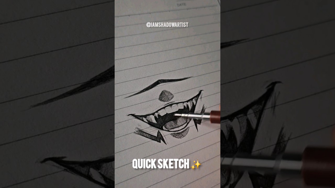 Quick Sketch 👀 ✨️ #anime #howtodraw #animedrawing