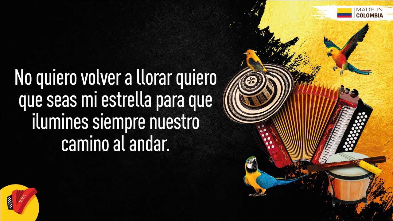 Quiero Que Seas Mi Estrella, Binomio De Oro De América, Video Letra - Sentir Vallenato