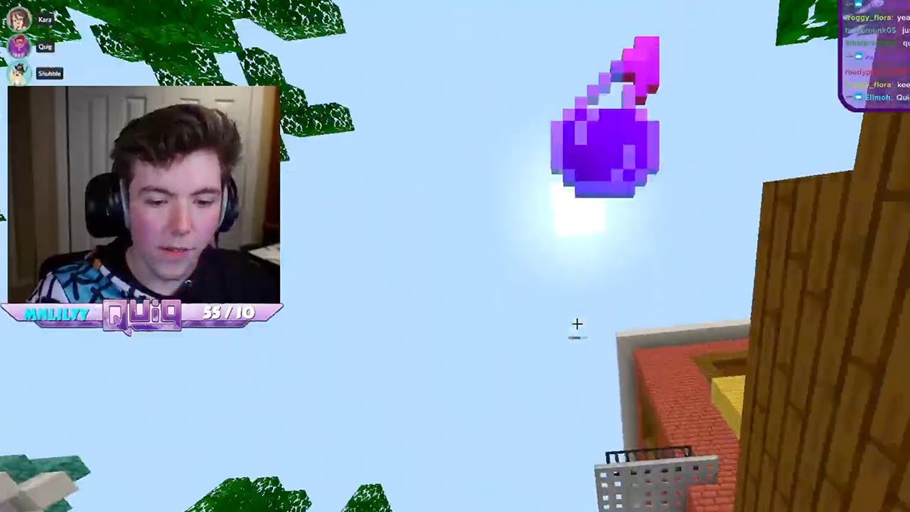 Quig kills himself with a potion in Survival Games