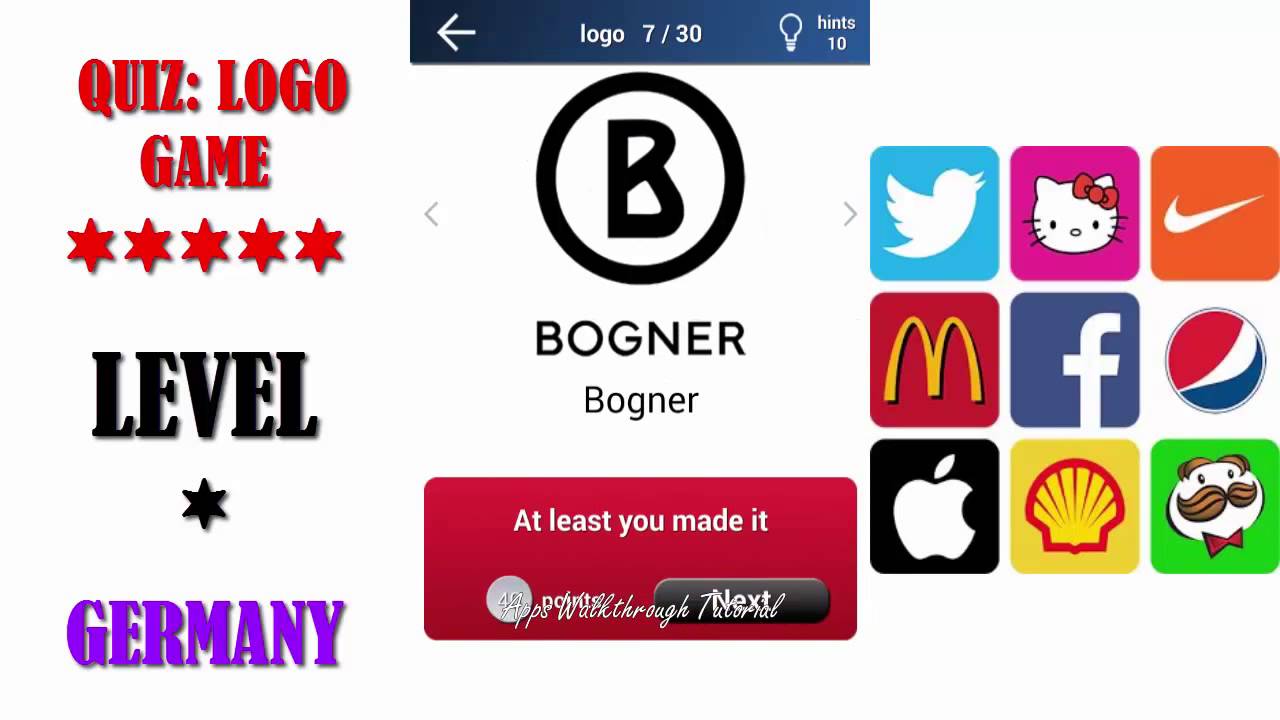 Quiz: Logo Game Germany - All Answers - Walkthrough ( By Lemmings at work )