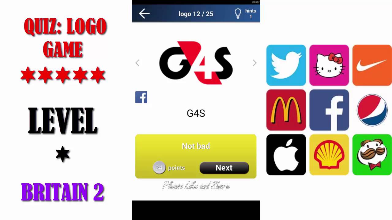 Quiz: Logo Game Great Britain 2 - All Answers - Walkthrough ( By Lemmings at work )