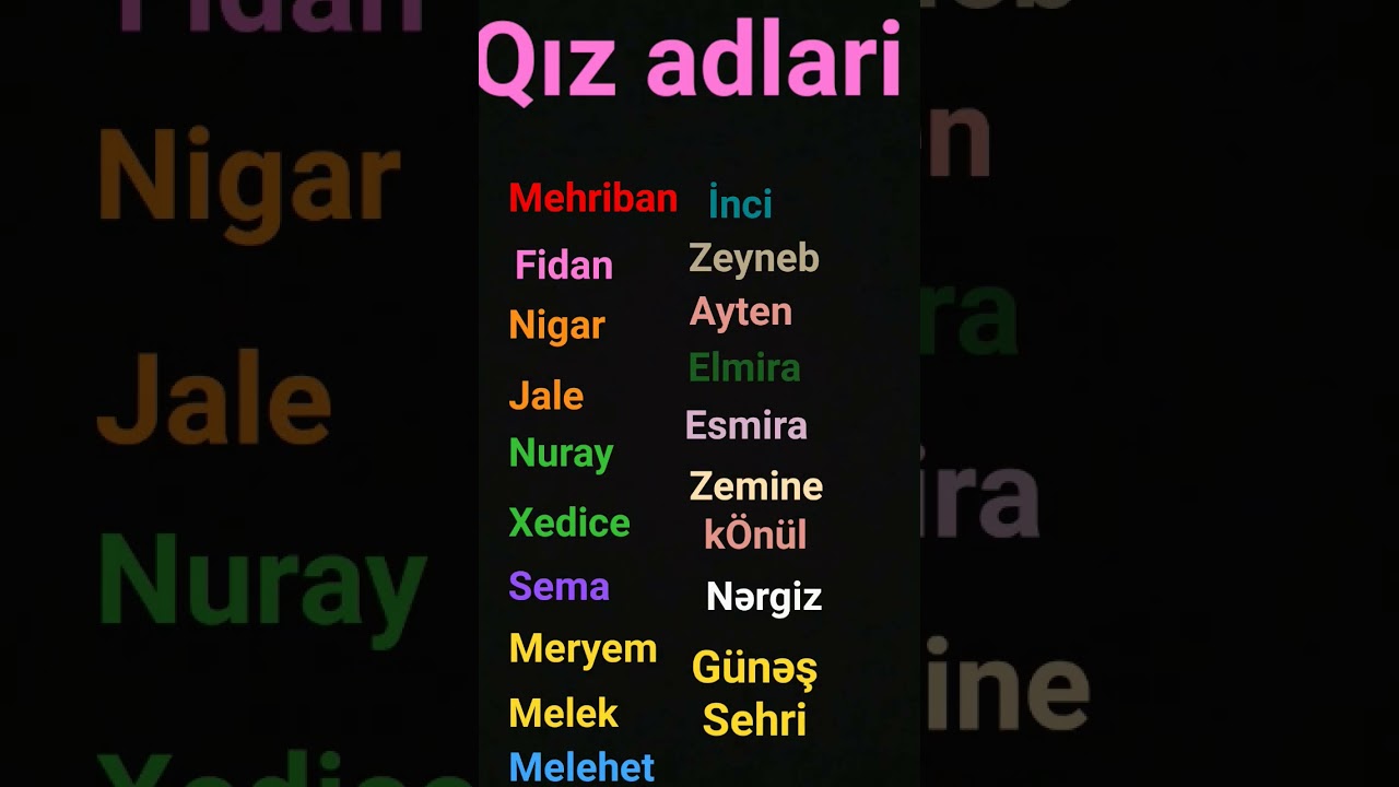 QİZ ADLARİ