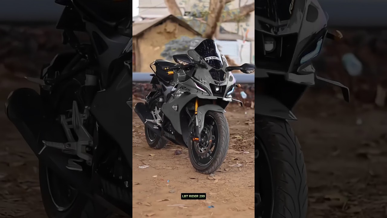 R15 V4 Black Colour Modified 😱🔥 Yamaha R15 V4 WhatsApp Status #yamaha #r15v4 #shorts #shortsvideo