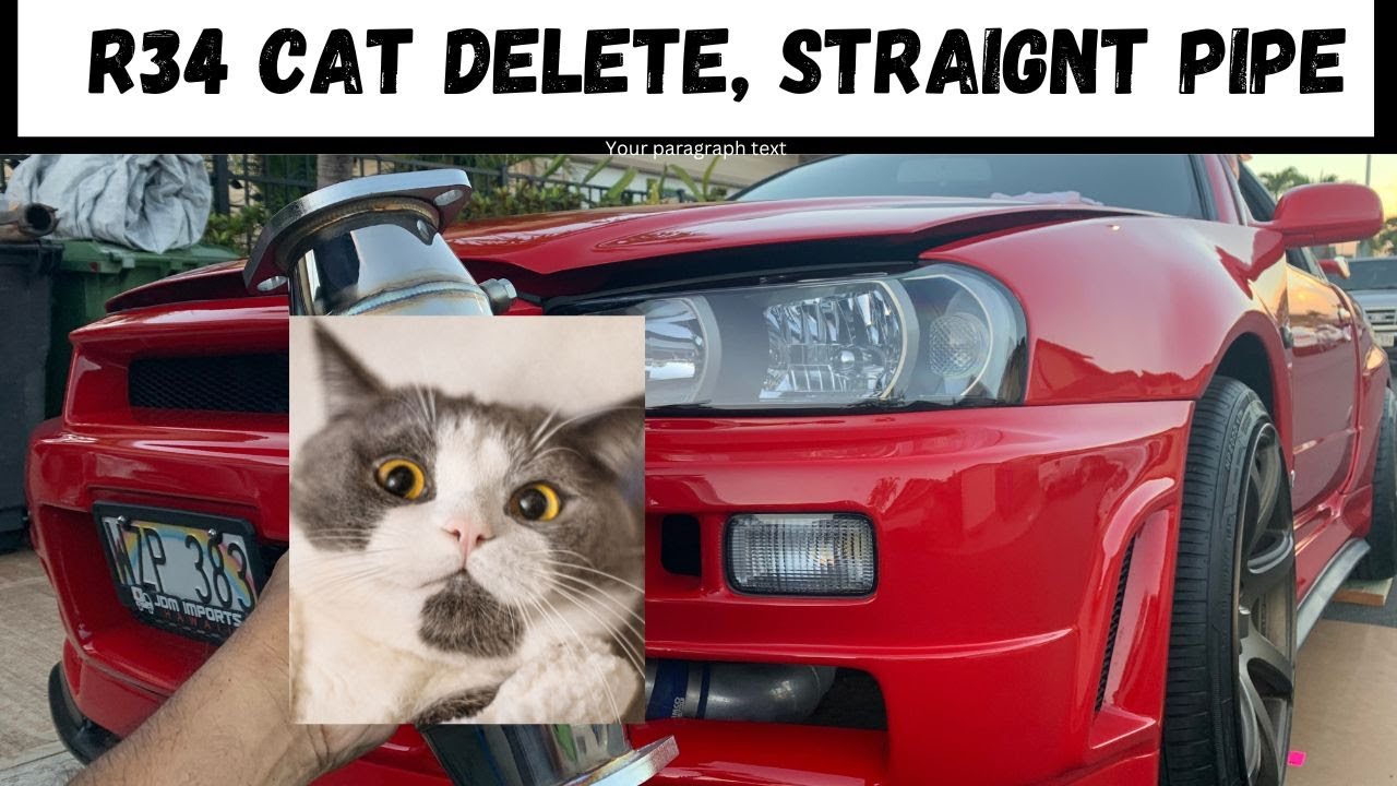 R34 test pipe/ De Cat