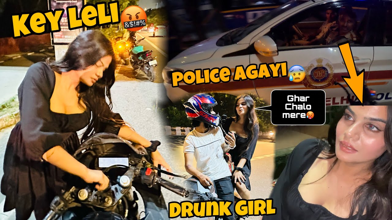 Raat ke 2 Baje Drunk Girl Ko Policce Se Bachaya❤️Women Safety😱