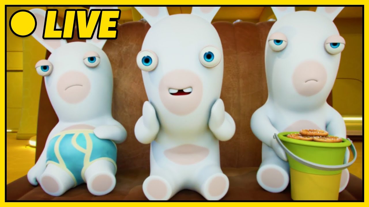 Rabbids Invasion 🐰 The Best Episodes ⚡️ Non-stop! ✨ 24h/24 🔴 Cartoon for Kids