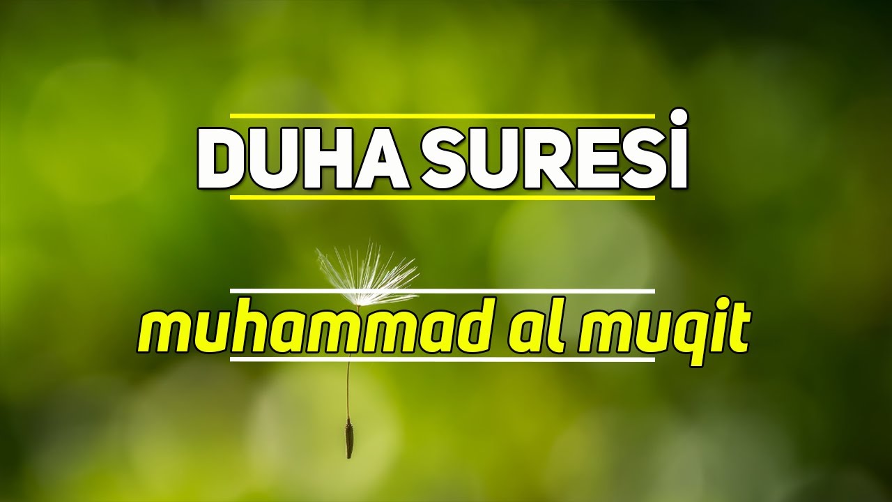 Rabbin seni terk etmedi, sana darılmadı da. | Duha Suresi - Muhammad al Muqit