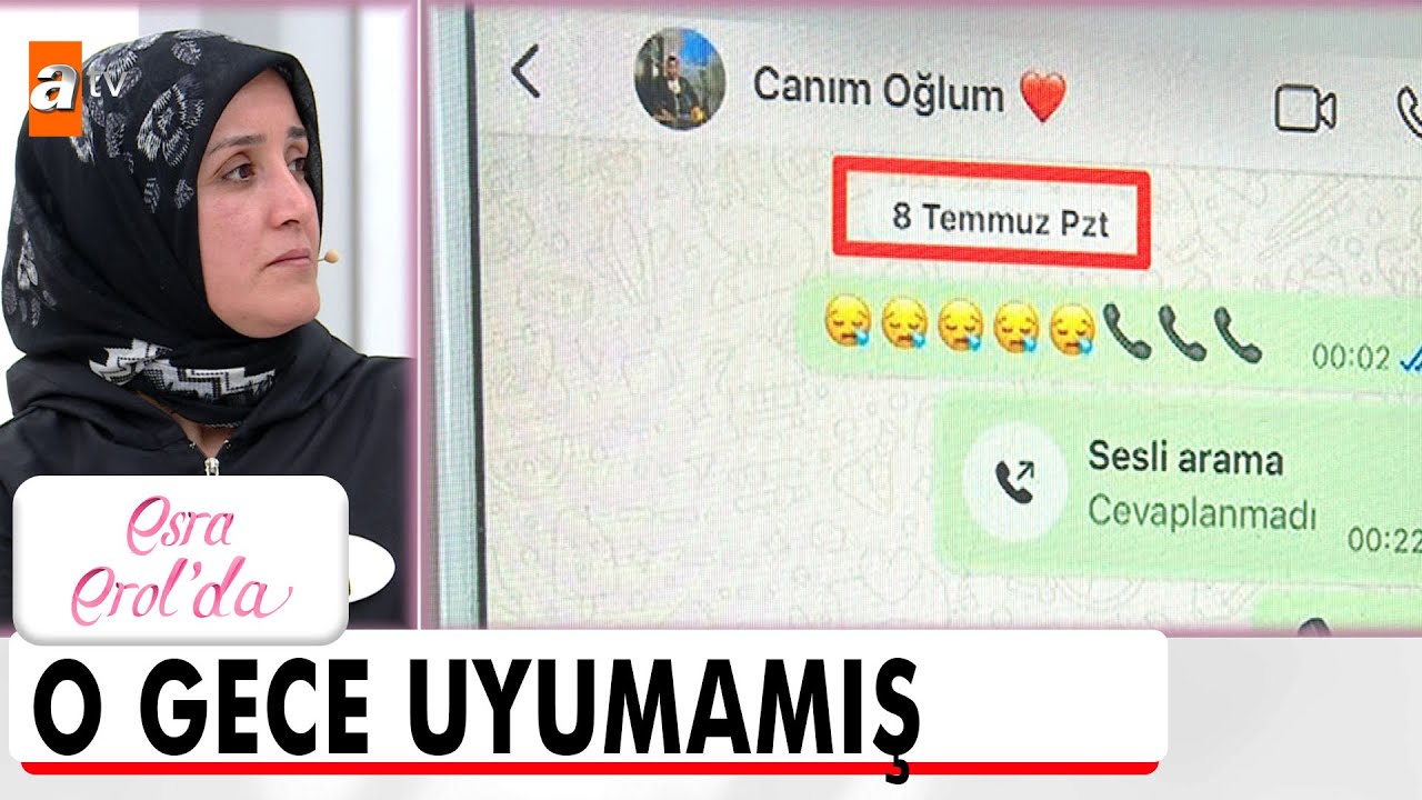 Rabia saat 01.00'de uyudum dedi, 1.14'te internetteydi!  - Esra Erol'da 30 Ekim 2024
